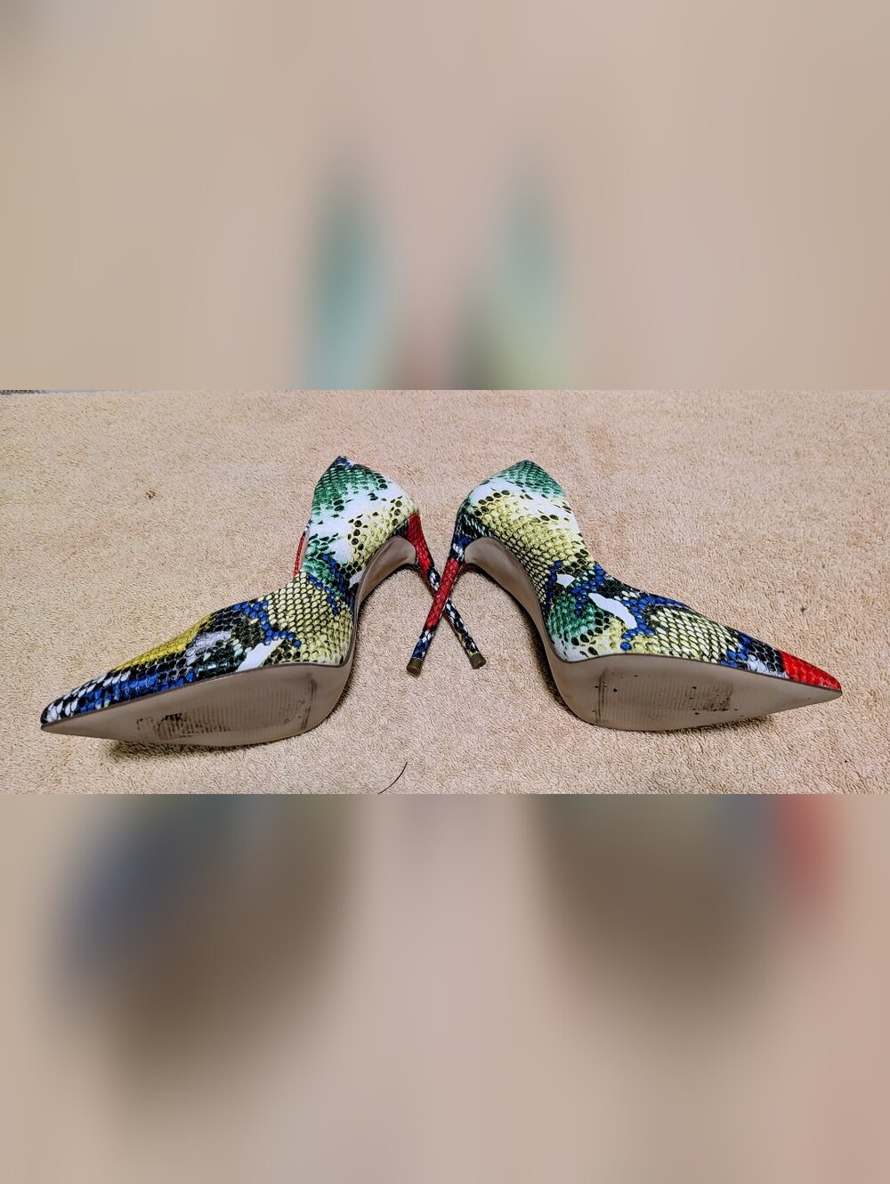 Steve Madden Multicolor Snake-Print Stiletto Pump - Picture 2 of 2